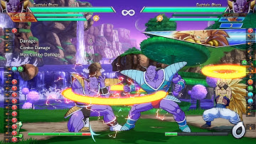 Dragon Ball Fighterz Captain Ginyu blockstring with gotenks assist into cross up