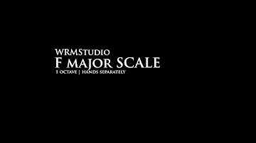 Piano Scales - F Major, 1 Octave, Hands Separately