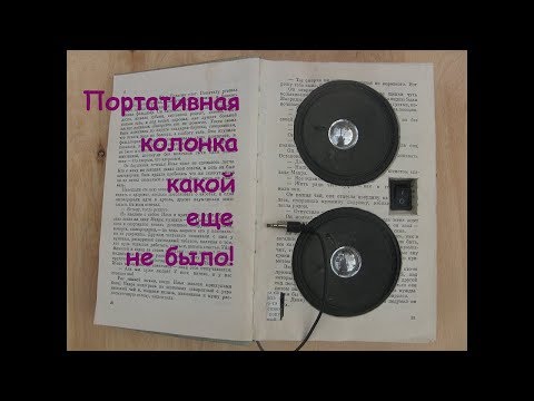 Как сделать портативную колонку в книге своими руками/The acoustic system in the book