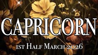 Capricorn  Sa Unang Kalahati Ng Buwan Na Ikagugulat Mo March 2026