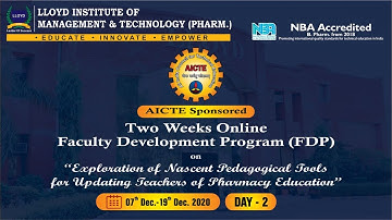 Day 2 Sessions | AICTE Sponsored Two Weeks Online FDP | 07 – 19 Dec 2020 - 𝐃𝐫. 𝐏𝐚𝐲𝐚𝐥 𝐑. 𝐃𝐚𝐧𝐝𝐞