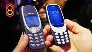 Первый обзор новой Nokia 3310 (2017)(Знакомимся с новой версией телефона Nokia 3310. Сравниваем новую Nokia 3310 2017 года и старую Nokia 3310. Обзор и репортаж..., 2017-02-26T18:30:01.000Z)