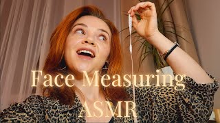 : Face measuring ASMR ~ pensil writing  ~ relaxing video