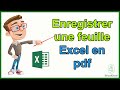 Comment convertir facilement une feuille Excel en PDF 📄