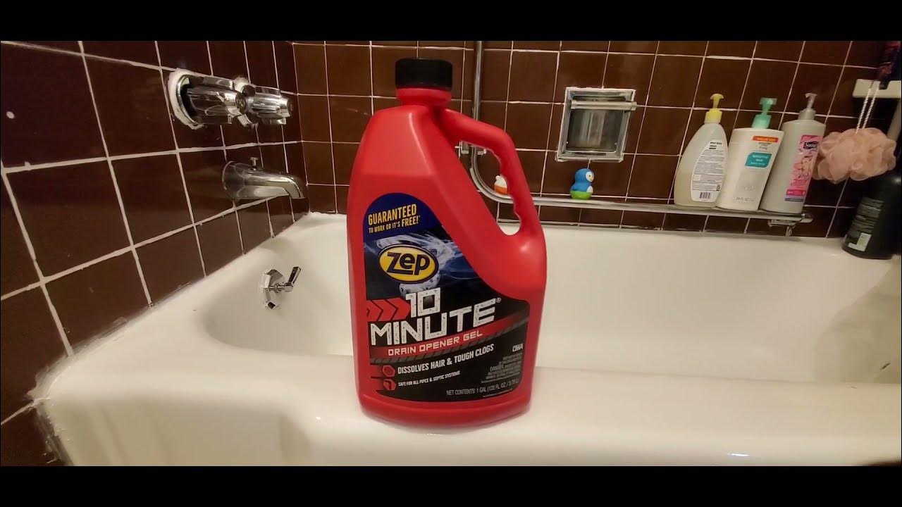 Zep 10 Minute Drain Opener Gel, Product Review & Demo YouTube