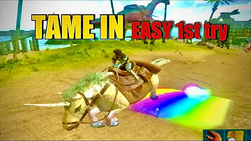 HOW TO TAME UNICORN EASY WAY IN ONE ATTEMPT || TAMING UNICORN (GRIFFIN KIBBLE) IN ARK MOBILE