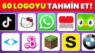 Logo Bulmaca 😍🔥 3 Saniyede Logoyu Tahmin Et | 60 Tane Logodan Kaç Tanesini Bulabilirsin?