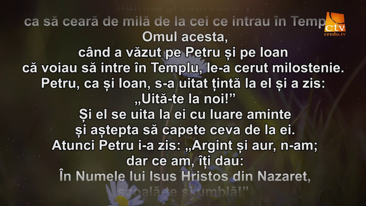 Cuvantul Lui Dumnezeu Pentru Astazi 01 06 19 Youtube