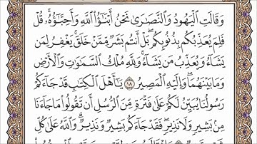 سورة المائدة مكتوبة بصوت ماهر المعيقلي Surah Al-Ma'idah is written in the voice of Maher Al-Muaiqly