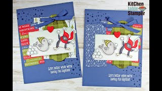 Stampin' Up! Freezin' Fun Stamp a Stack Having Fun Together Video 1 of 3 Kitchen Table Stamper