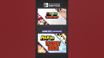 🔴 Mario vs. Donkey Kong Title Screen Comparison Switch (2024) / GBA (2004) 🔴 #mario #donkeykong