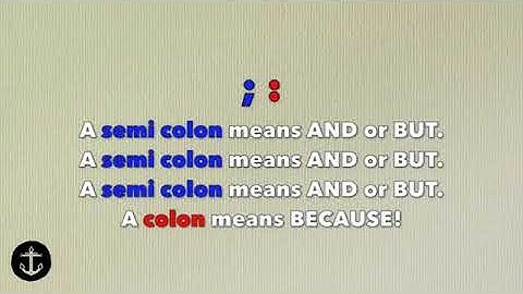 The Semi Colon and Colon Song   YouTube