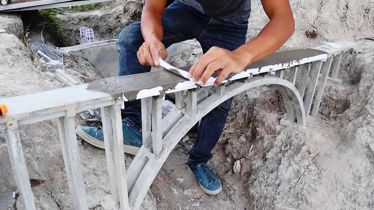 Создание миниатюрного бетонного арочного моста своими руками | Увлекательное занятие по конструир...