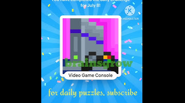 Nonogram daily challenge 8 july 2023 - Easy - solution / answer / how to solve puzzle #brainsgrow