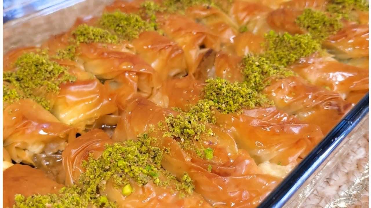 Du wirst dieses Baklava lieben! so lecker und einfach 😋بقلاوة بالقشطة والفستق بطريقة جد سهلة روعة