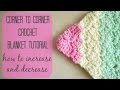 Crochet  comment crocheter la couverture  c2c  dun coin  lautre  bella coco