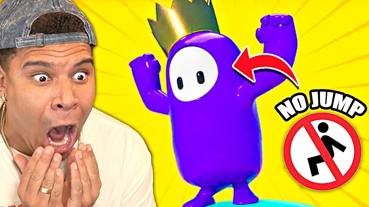 Can You WIN In Fall Guys Without Jumping...? *HARDEST CHALLENGE* - YouTube