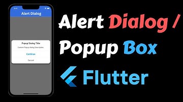 AlertBox in Flutter | Create Dialog box / Pop up in Flutter Android  & iOS Devices 2023 🔥