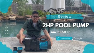 BOMGIE 2HP Pool Pump Inground/ Above Ground Review
