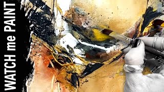 Abstract acrylicpainting Realtime - Painting Process - abstrakt malen