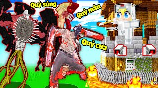 TÔ GÀ THỬ THÁCH 24H XÂY THÁP AN TOÀN CHỐNG TẤT CẢ LOÀI QUỶ TRONG CHAINSAW MAN*QUỶ CƯA QUỶ SÚNG