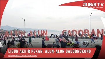Libur Akhir Pekan, Alun-Alun Gadobngkong Palabuhanratu dipadati Pengunjung