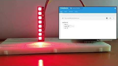 IoT controlled RGB LEDs using Firebase realtime database and ESP32 or ESP8266