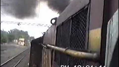 Leaving Burhanpur - Mahanagri footplate (July 1992)