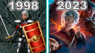 Evolution of Baldur's Gate Games (1998 - 2023)