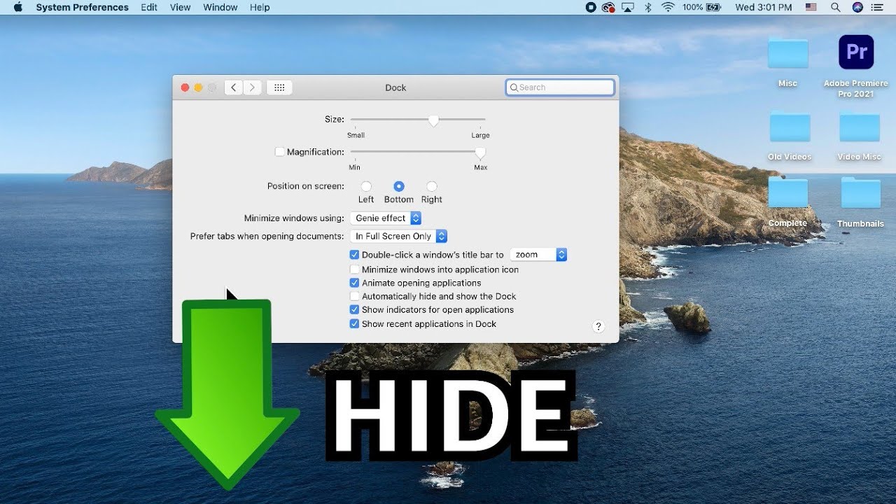 How To Hide Dock On MacBook Quick YouTube
