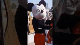 Evolution of Mickey Mouse at Disney Parks | Part 1 #shorts #disney #disneyland #mickeymouse