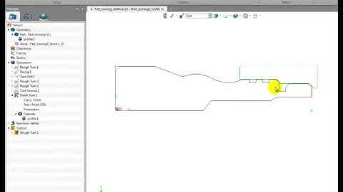 ZW3D CAM 2X Turning Tutorial 2 - Finishing Turning Operation