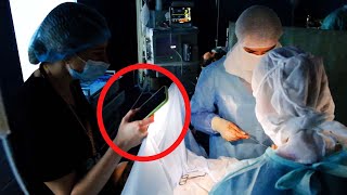 Ukraine Surgeons Use Cellphone Light to Operate in Blackout