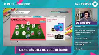 Alexis Sánchez 95 + SBC de ÍCONO l FIFA 20 con DROGBACK