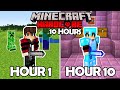 How Far Can I Make It in 10 Hours of Minecraft Hardcore...