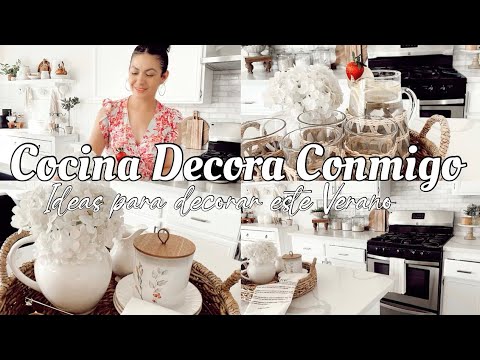 COCINA DECORACIÓN| DECORA CONMIGO| IDEAS PARA DECORAR ESTE VERANO - YouTube