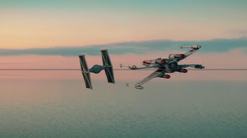 XWing VS Tie Fighter Full CGI Animation