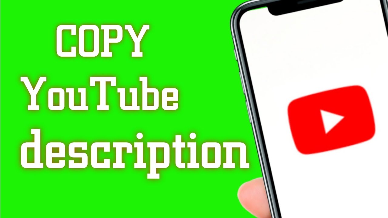 How to copy text from youtube description description ko copy kaise