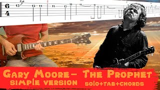 Gary Moore - The Prophet (cover, simple version , tabs+chords)