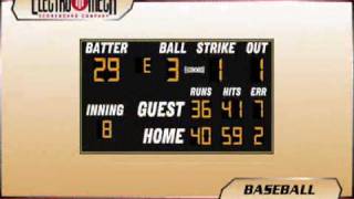 Baseball Scoreboards by Electro-Mech (LED)