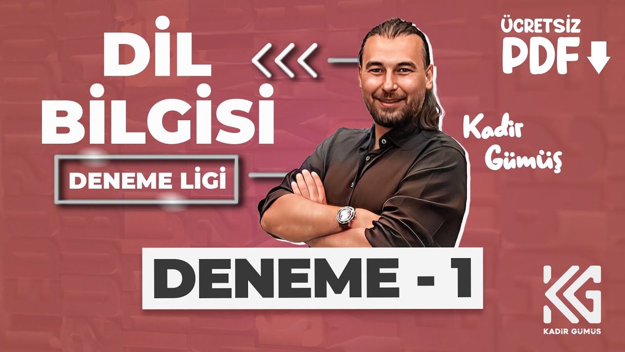 1. TYT-MSÜ 2025- DİL BİLGİSİ DENEME LİGİ- DENEME 1-KADİR GÜMÜŞ-PDF