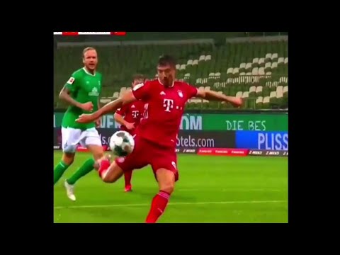 Lewandowski GOAL vs WERDER BREMEN - YouTube