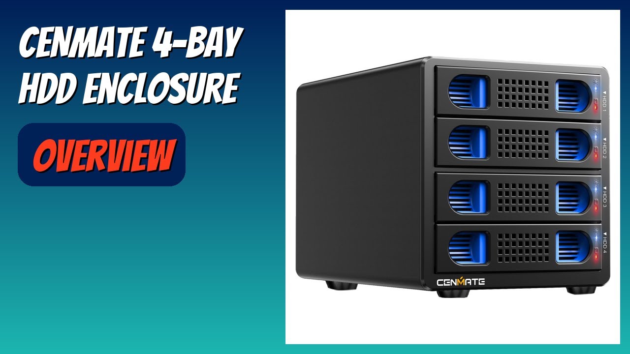 REVIEW (2026): CENMATE 4-Bay HDD Enclosure. Features - YouTube