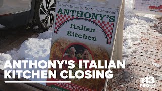 Anthony's Italian Kitchen in Portland closing next month