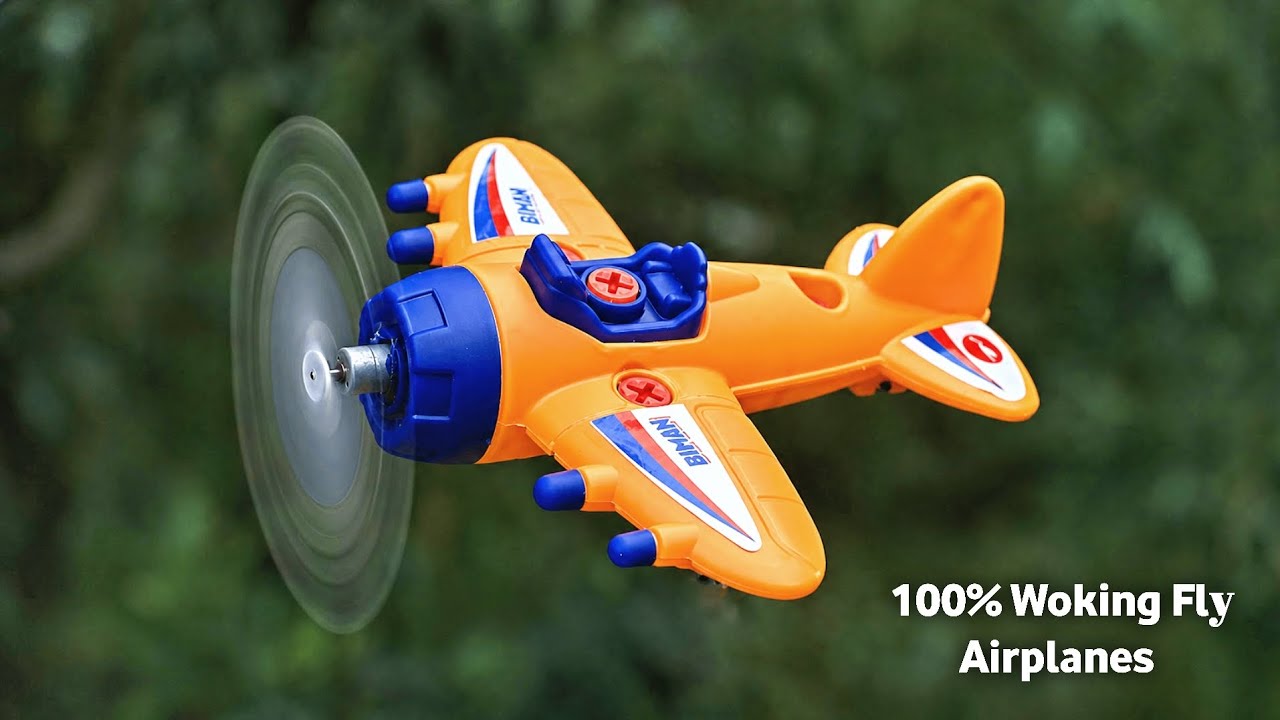 String Airplane How to transform a toy airplane into a flying airplane | flying toy ...