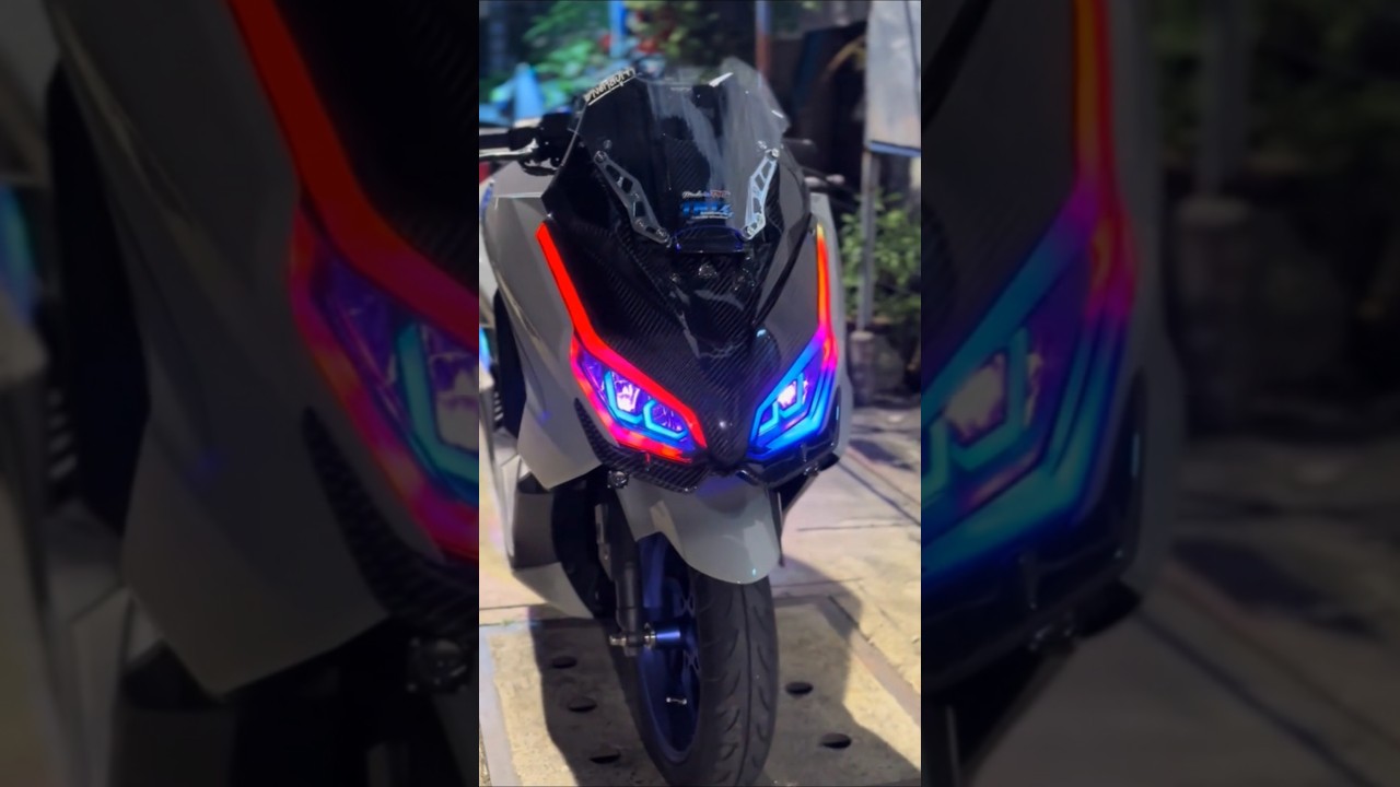 Forza 350 custom RGB front headlight