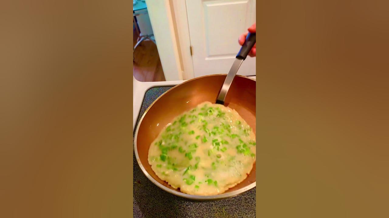 Green onion pancake #healthy #delicious