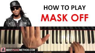 HOW TO PLAY - Future - Mask Off (Piano Tutorial Lesson) screenshot 4