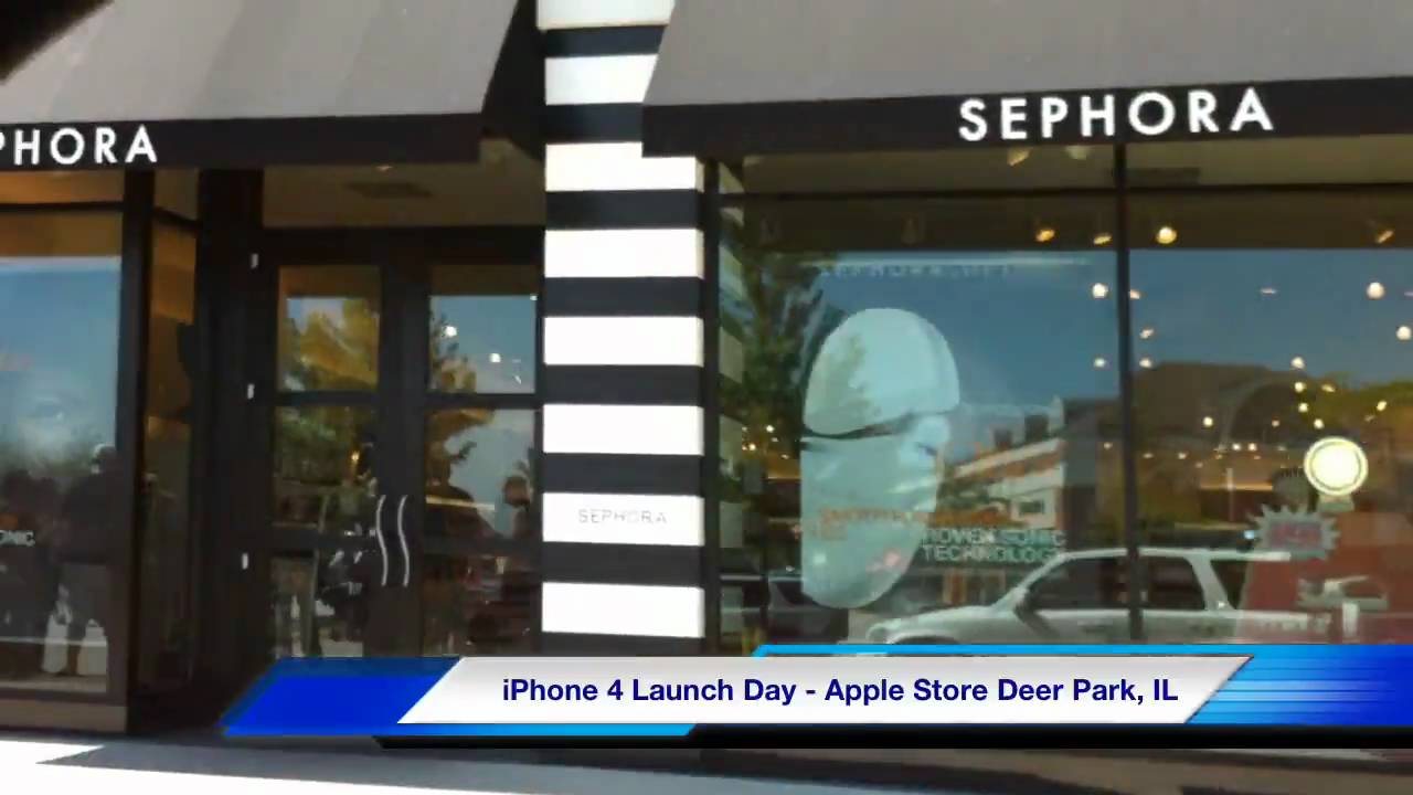 iPhone 4 Launch Day Apple Store Deer Park, IL YouTube