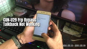 Huawei CUN-U29 Frp Bypass (Easy Way)